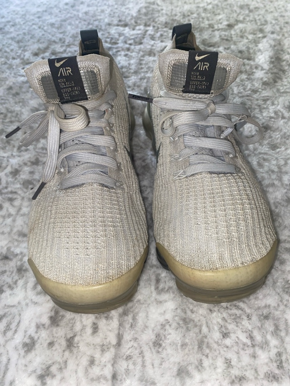 Nike Air Knit Sneakers in Light Grey and Black Accents. A lot of life left!